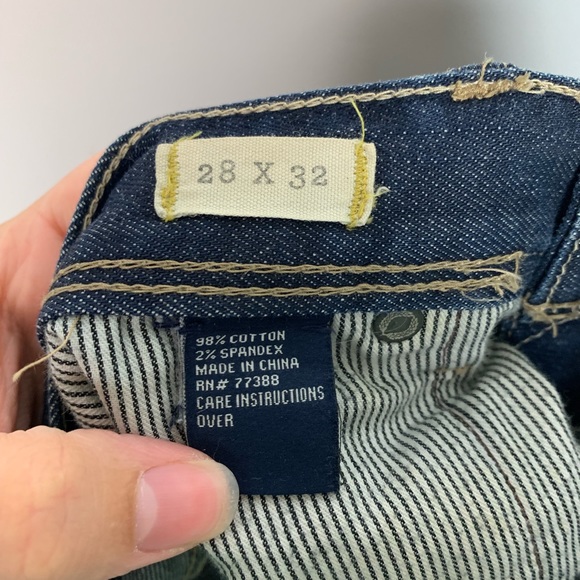 Madewell Railroad Straight Denim Jeans Size 28 - Picture 4 of 5